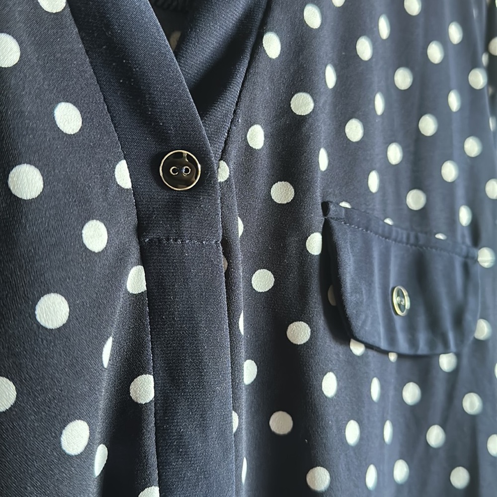 M Navy Button Down - Picture 3 of 3